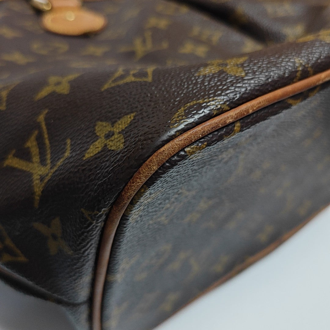 PALERMO PM Monogram Coated Canvas Brown