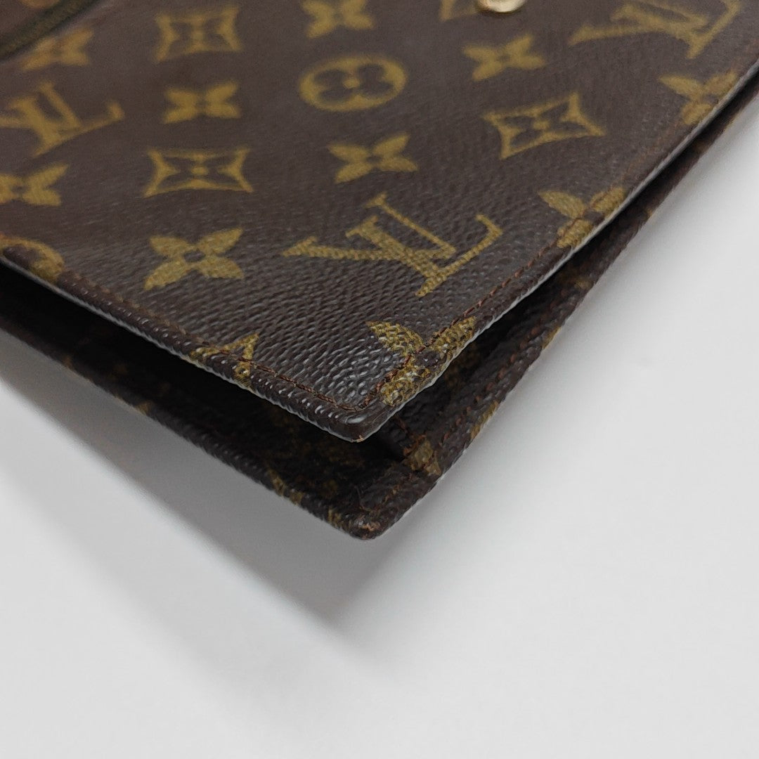 POCHETTE RABAT Monogram Coated Canvas Brown