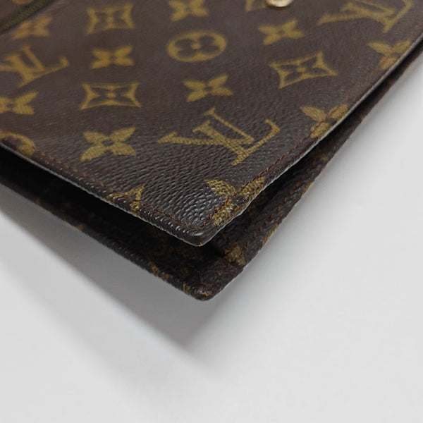 POCHETTE RABAT Monogram Coated Canvas Brown