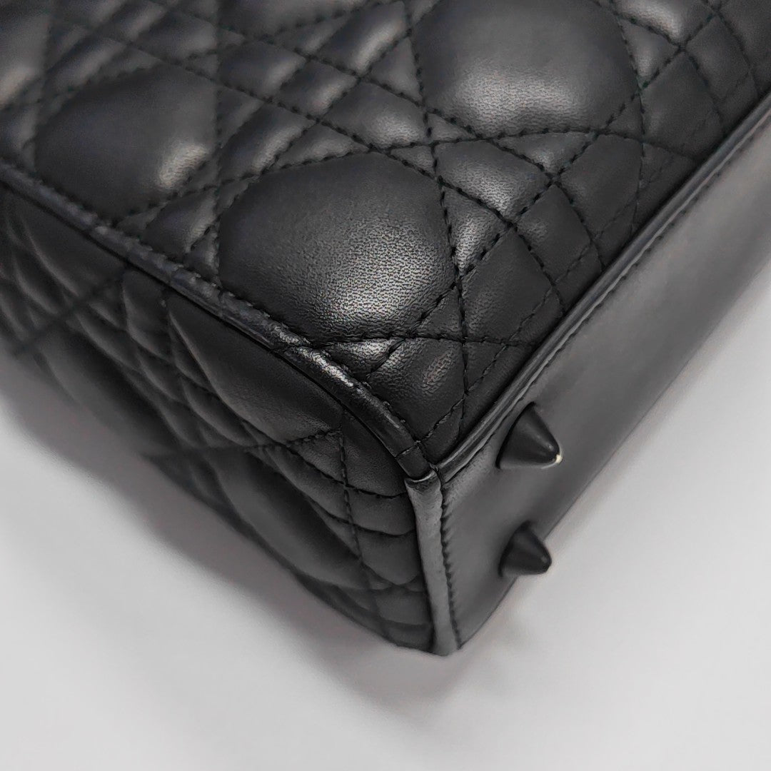 Lady Dior Small Cannage Calfskin Black