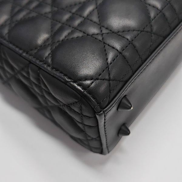 Lady Dior Small Cannage Calfskin Black