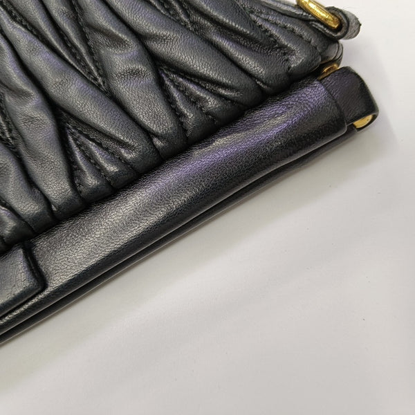 Lambskin Shoulder Bag Black