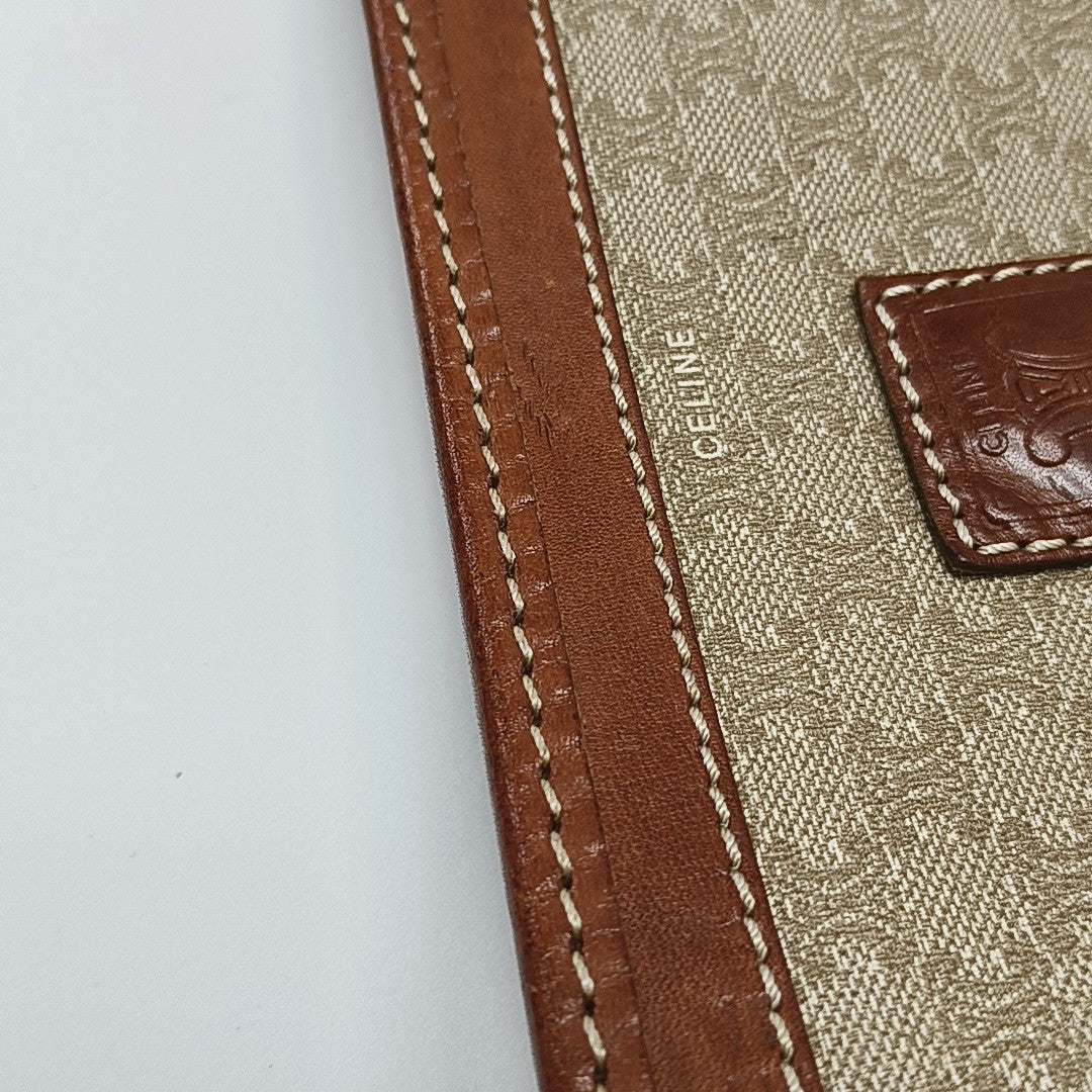 MACADAM CLUTCHES Coated Canvas Beige