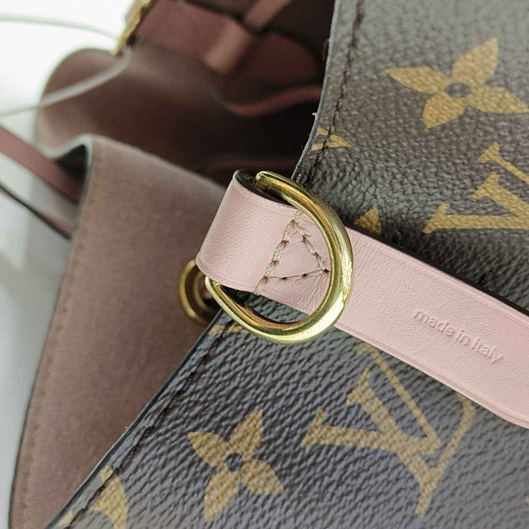 NÉONOÉ MM Monogram Coated Canvas Brown
