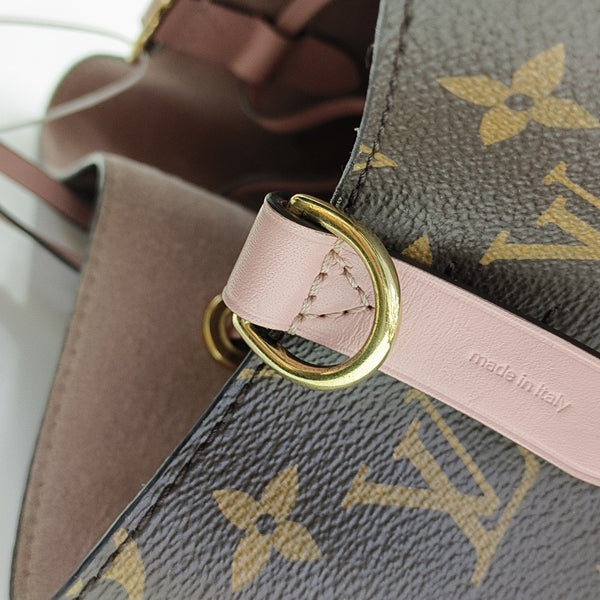 NÉONOÉ MM Monogram Coated Canvas Brown