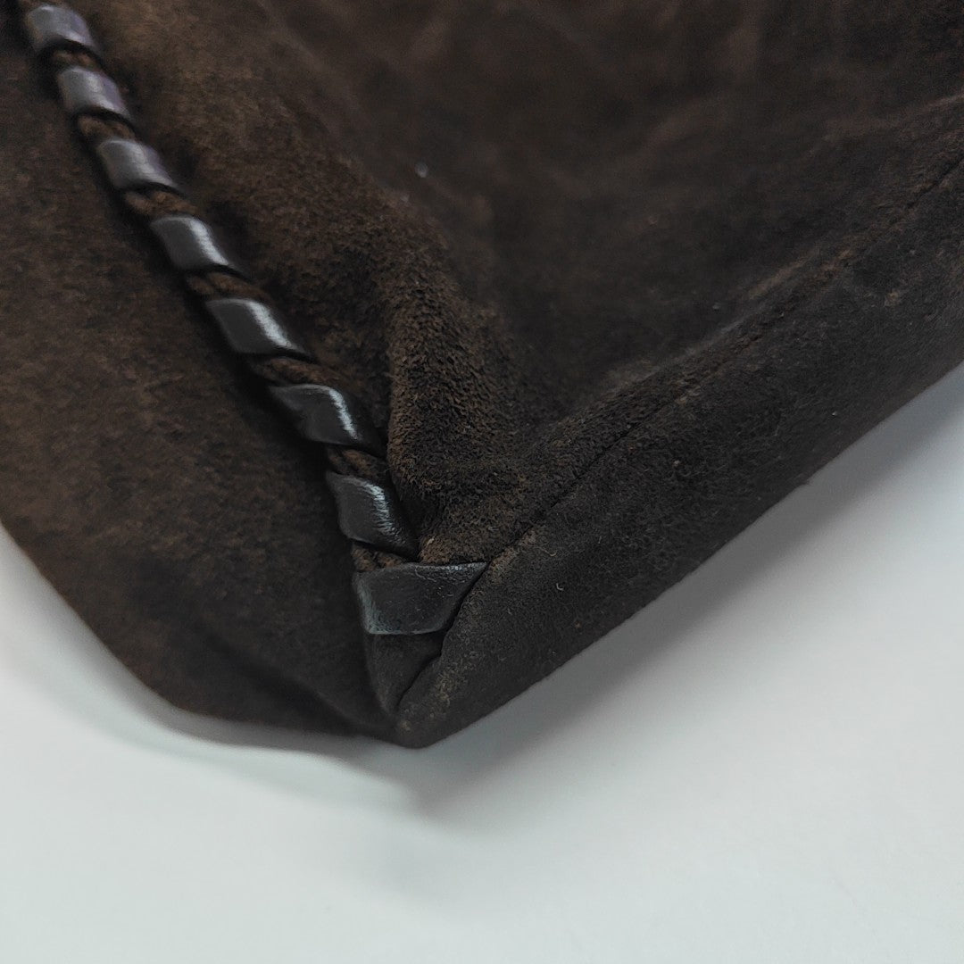 Suede Shoulder Bag Brown
