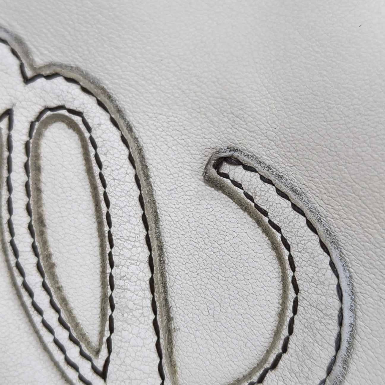 Quilted Calfskin Tote Bag White
