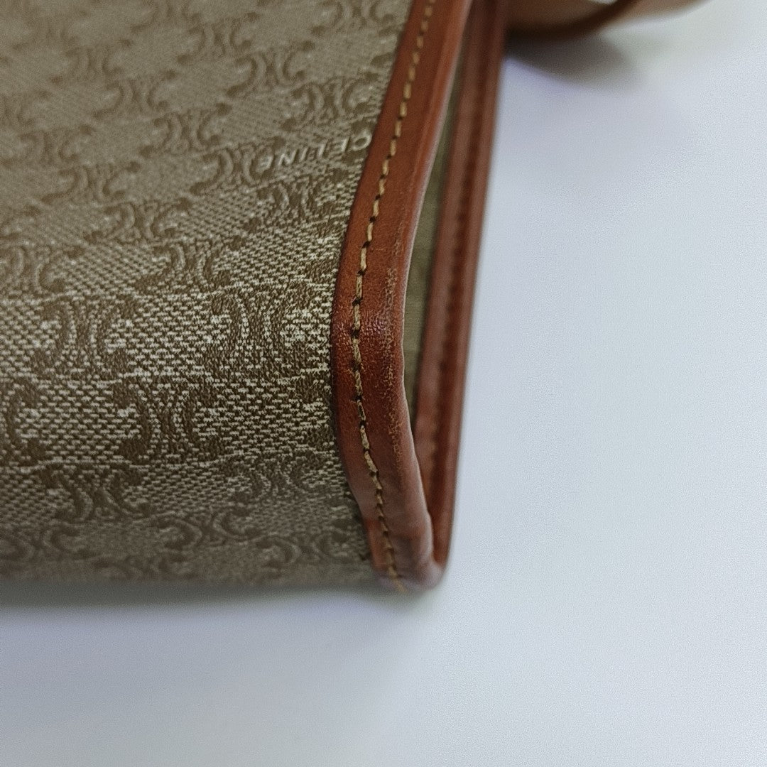 MACADAM CLUTCHES Coated Canvas Beige