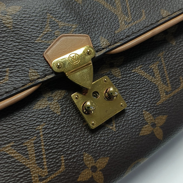 Pochette Camille Monogram Coated Canvas Brown