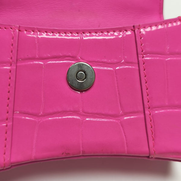 Hourglass Mini Calfskin Red