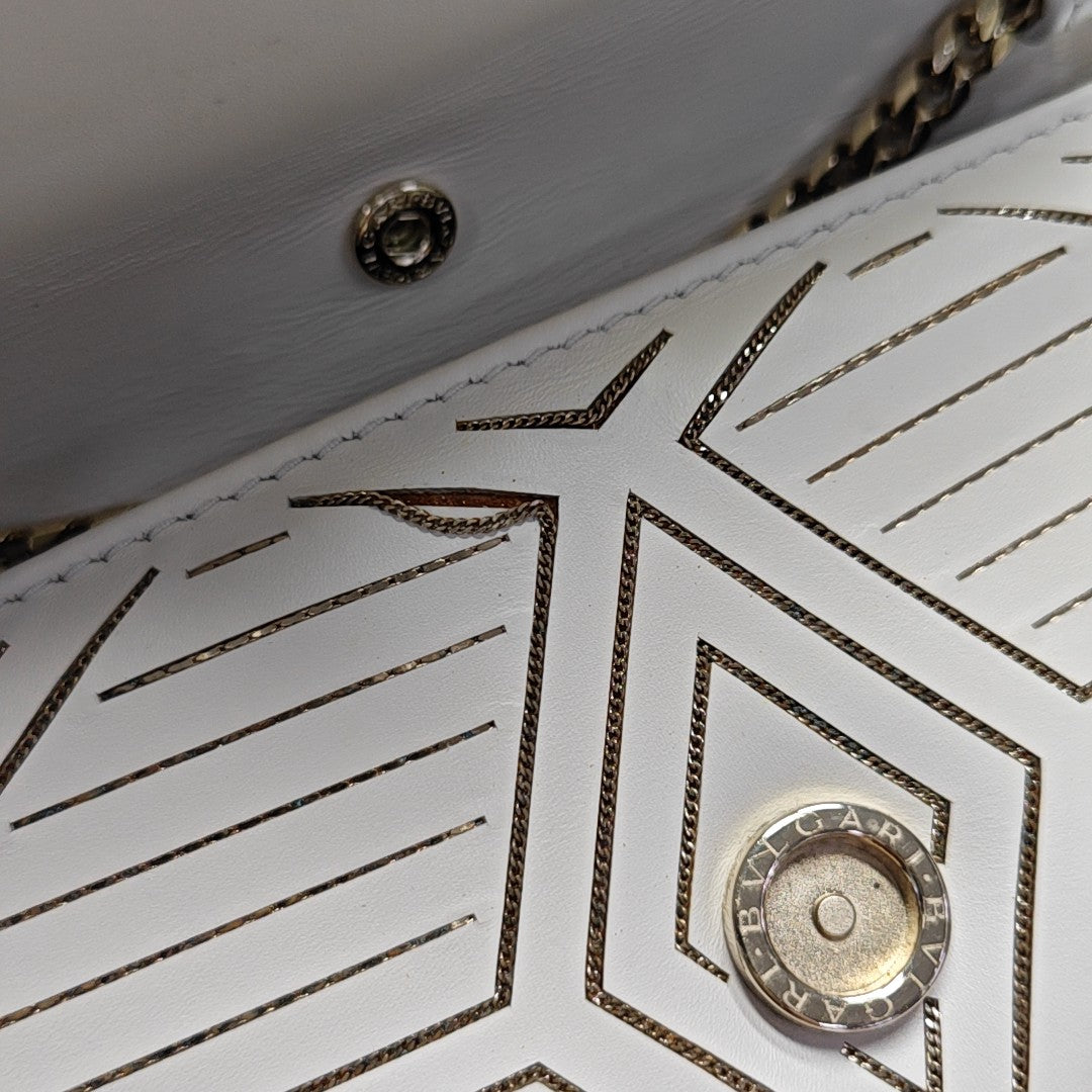 SERPENTI DIAMOND BLAST Small Calfskin White