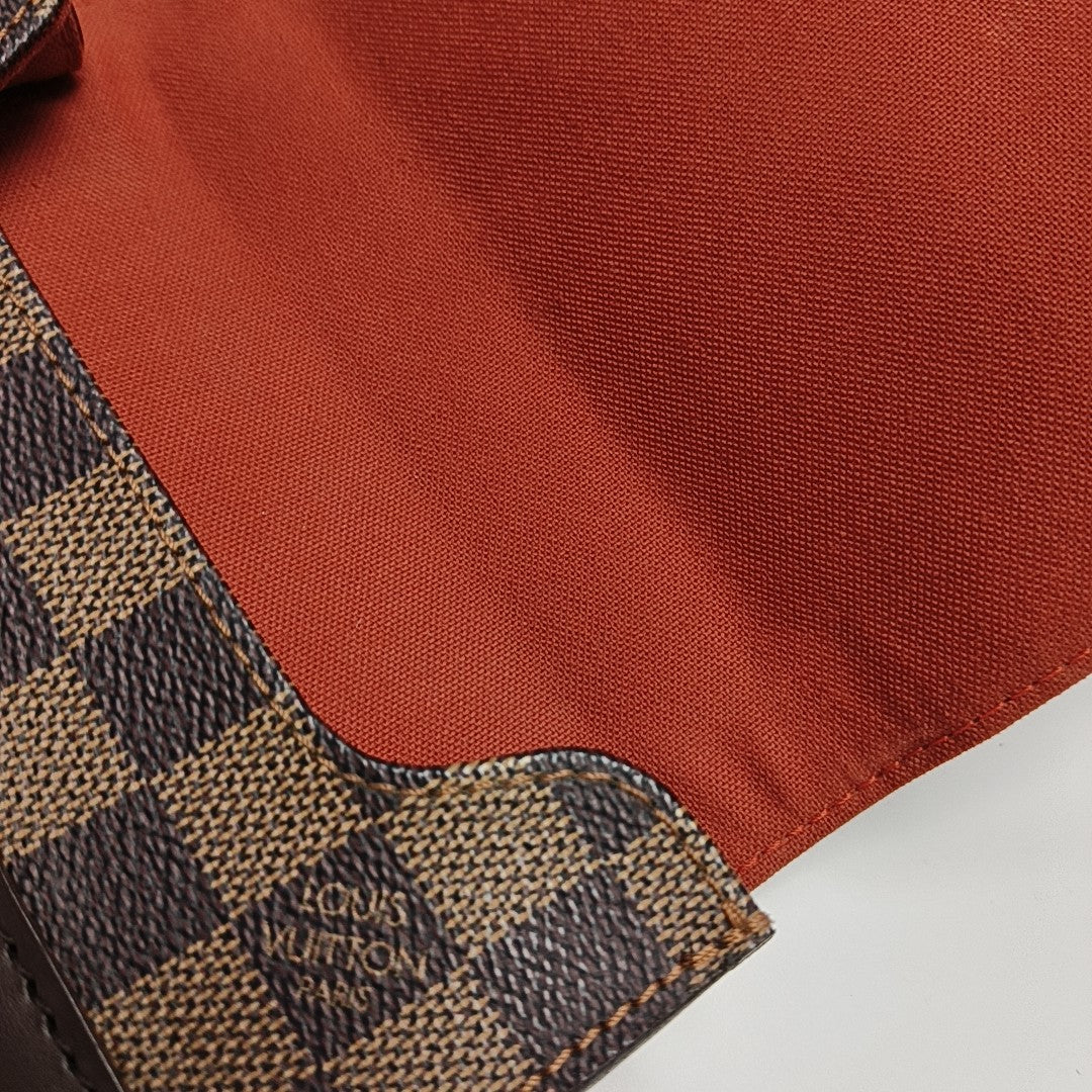 PORTOBELLO Damier Ebene Coated Canvas Brown