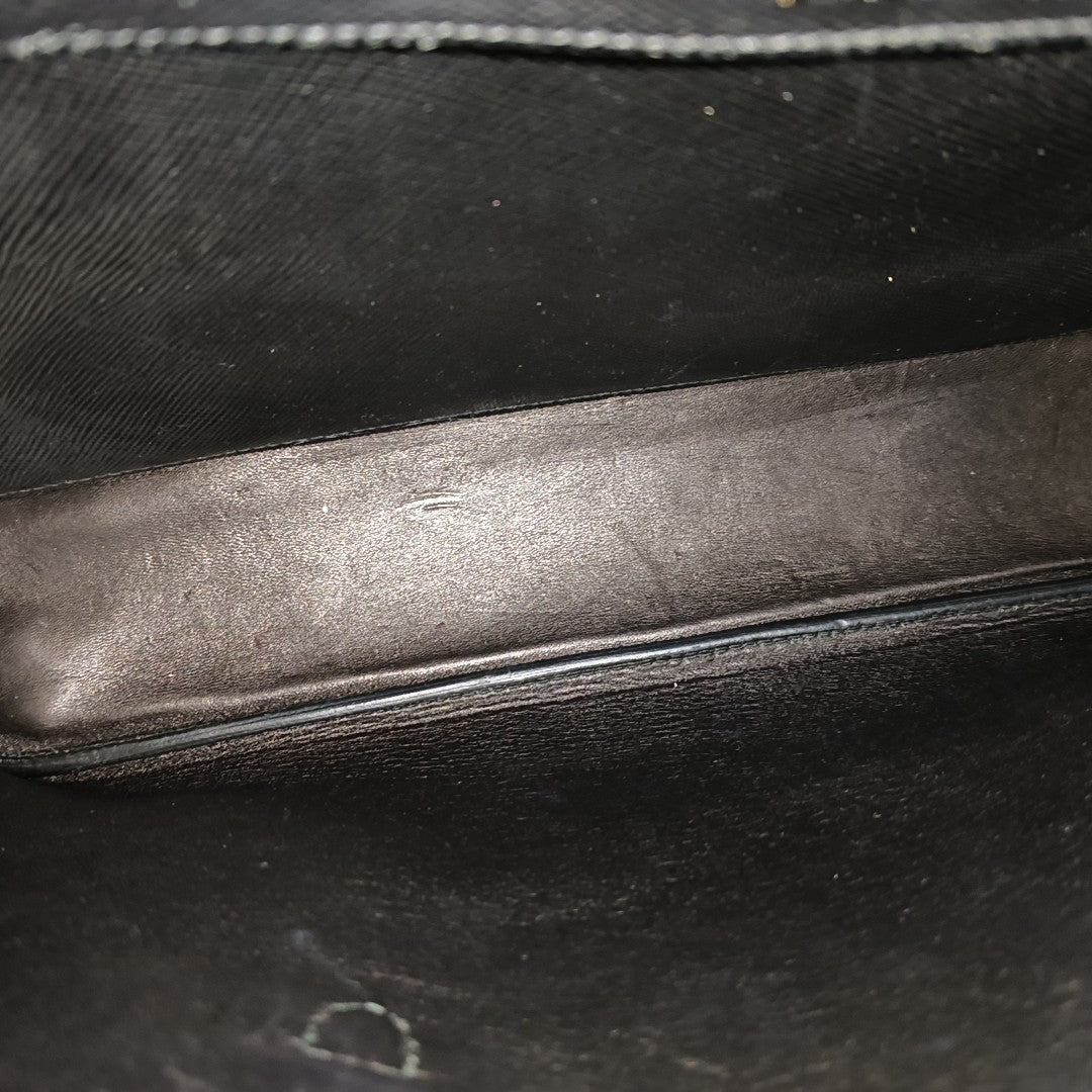 Double Medium Calfskin Black