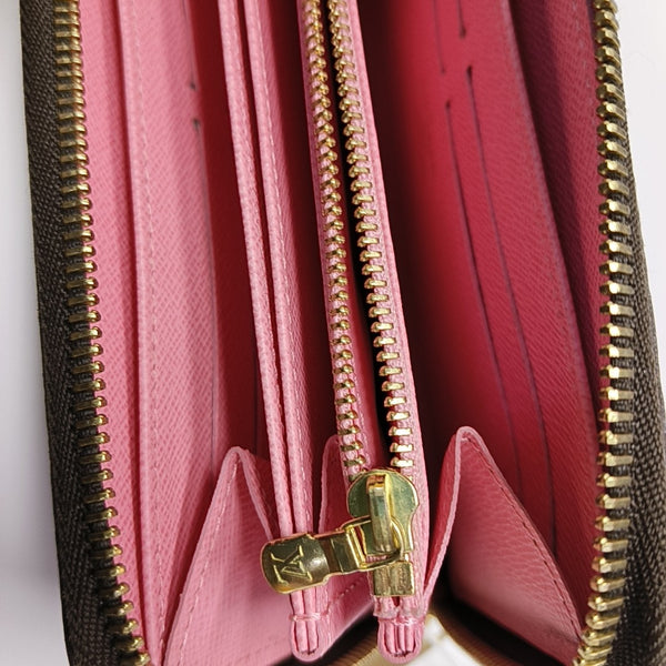 ZIPPY Monogram Coated Canvas Brown Wallet