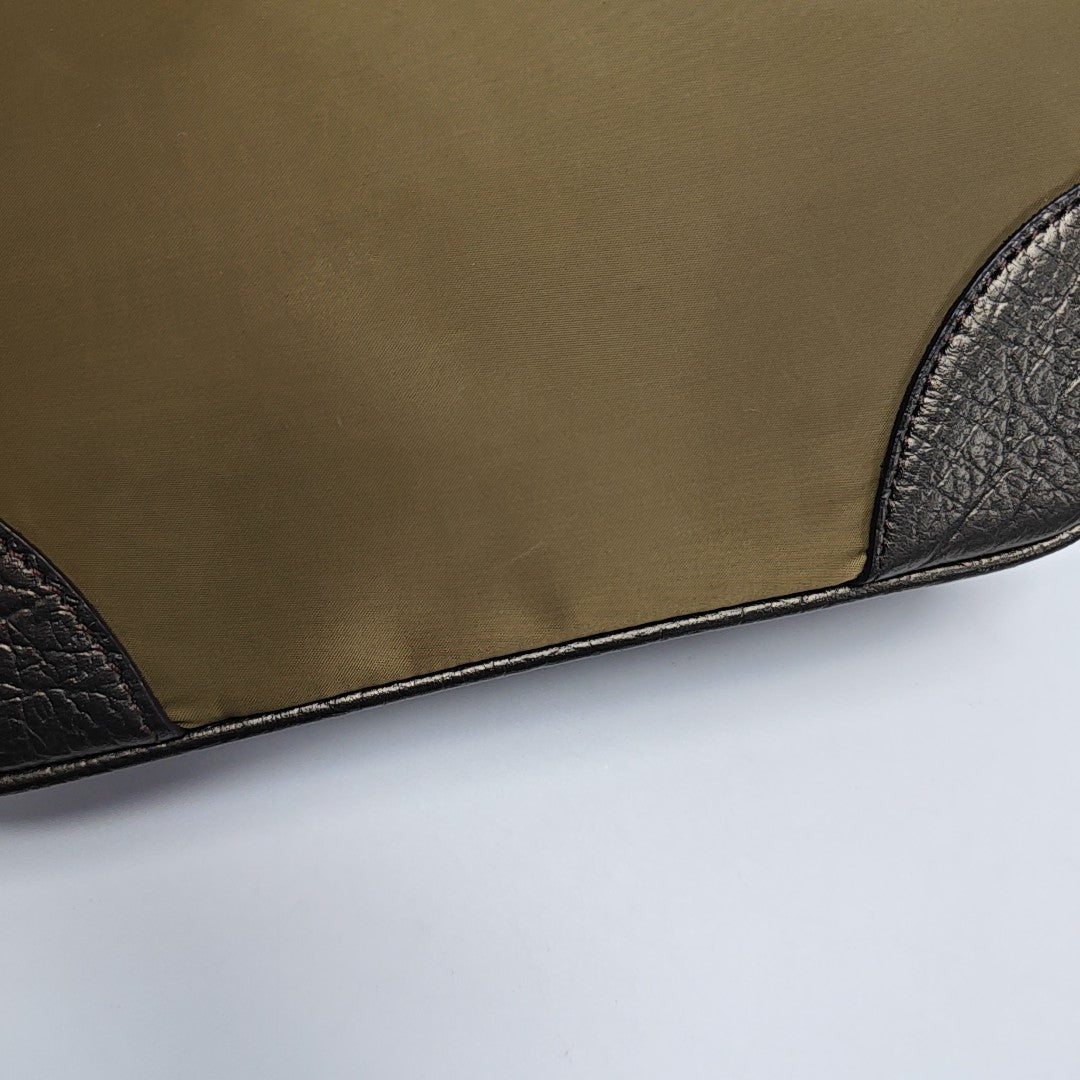 Special Material Top Handle Bag Green