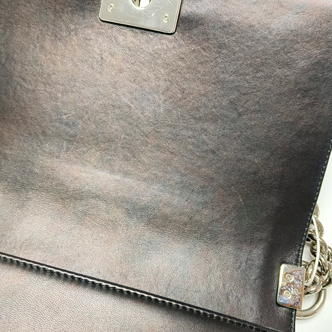 BOY CHANEL Chevron Wool Black