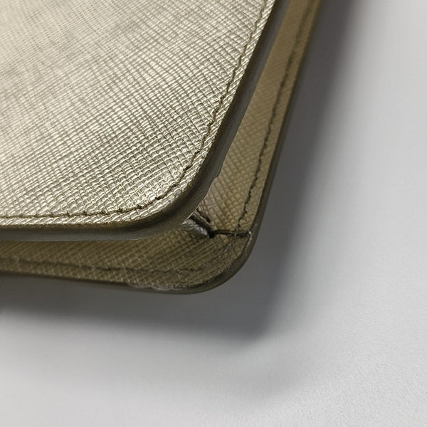 Saffiano Calfskin Shoulder Bag Beige