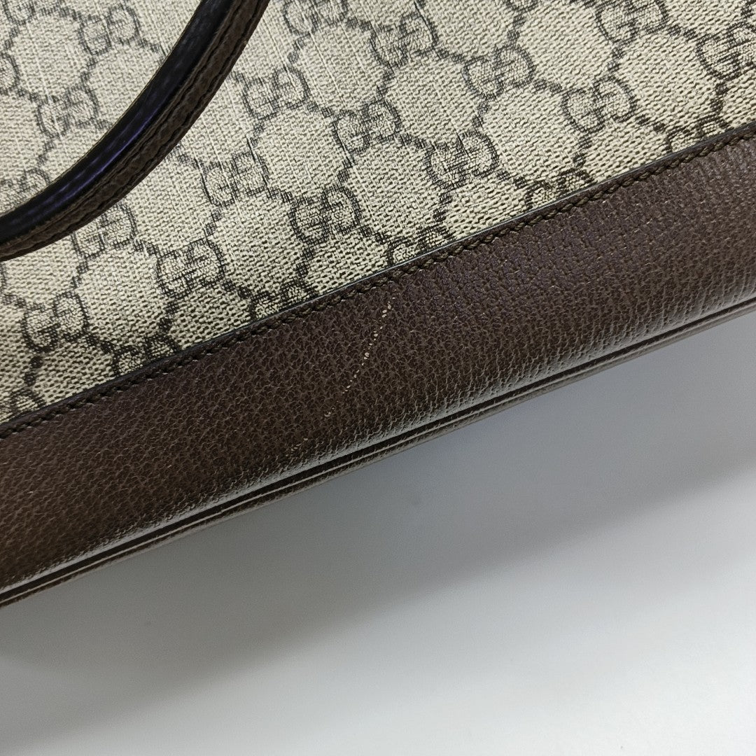 Monogram Coated Canvas Top Handle Bag Beige