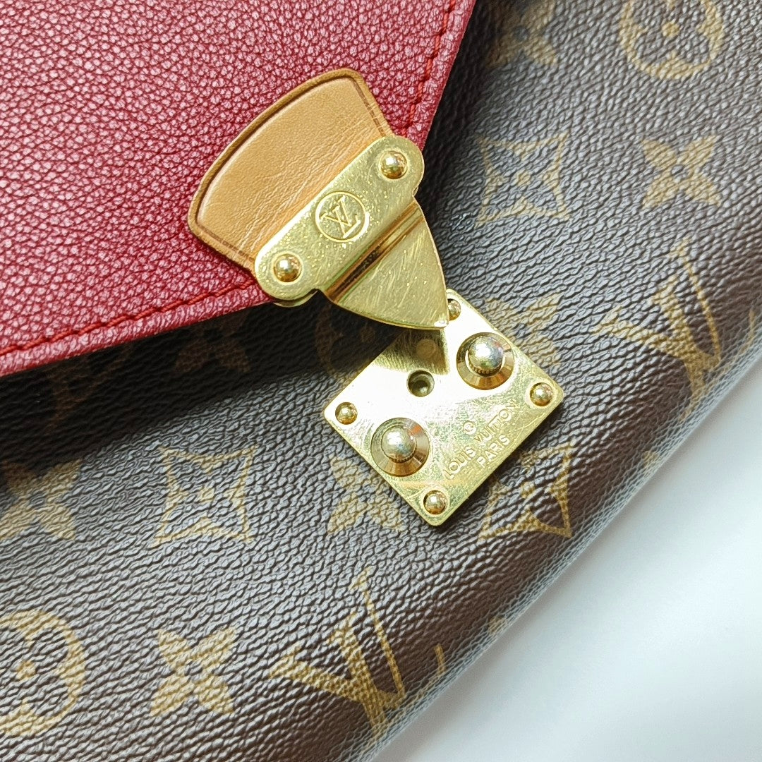 Authenticated pre-owned  PALLAS Monogram Coated Canvas Brown - Shoulder Bag at Looply