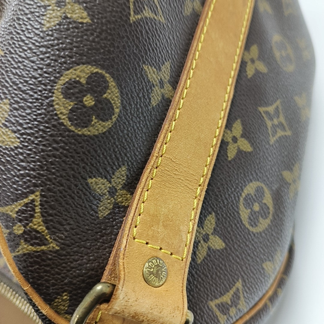 SAC SOUPLE 55 Monogram Coated Canvas Brown