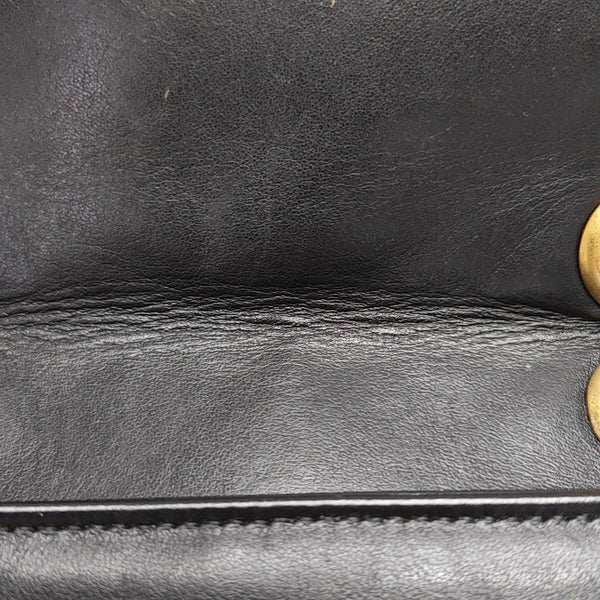 GG Marmont Small Quilted Calfskin Black