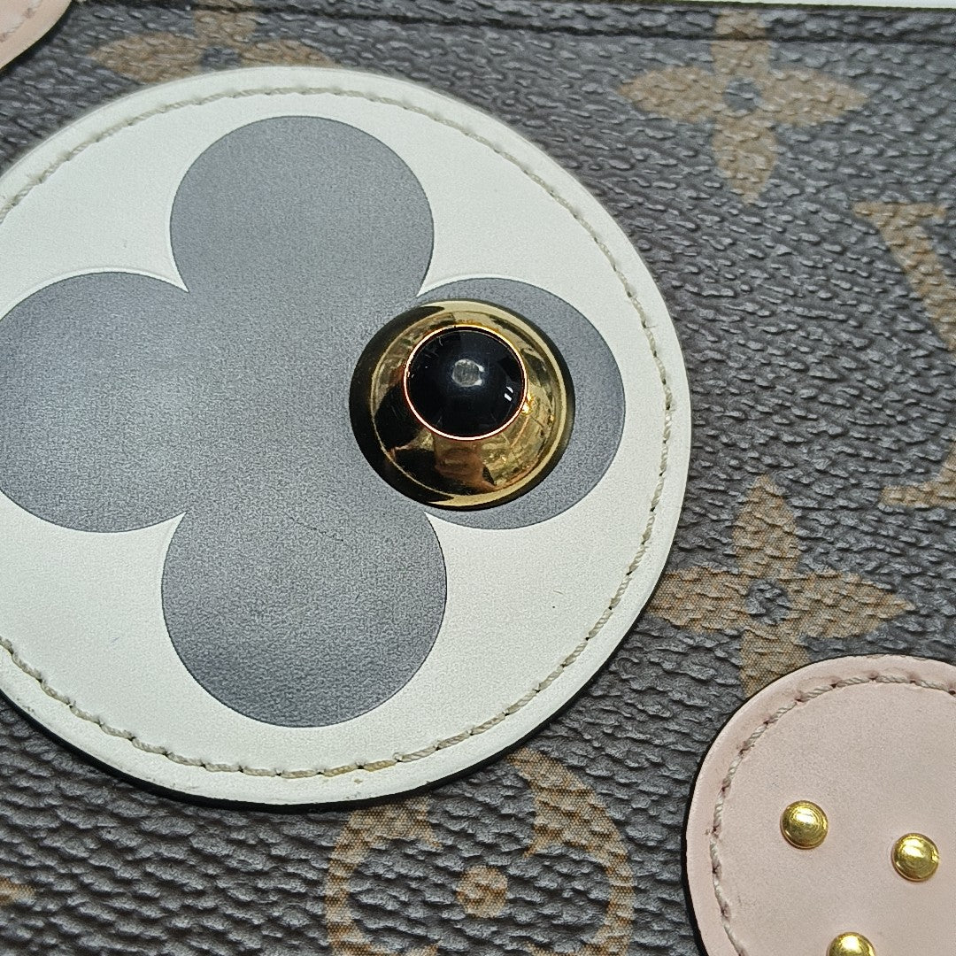 ZIPPY Monogram Coated Canvas Brown Wallet