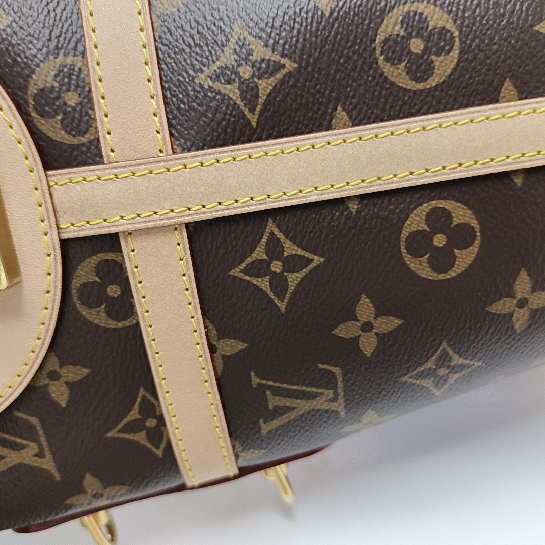 DUFFLE Monogram Coated Canvas Brown