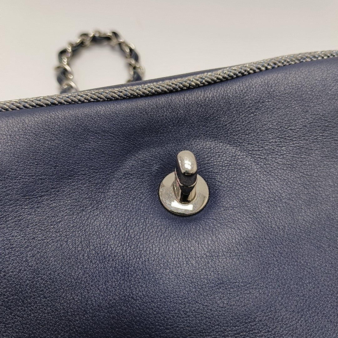 MADISON Quilted Calfskin Blue