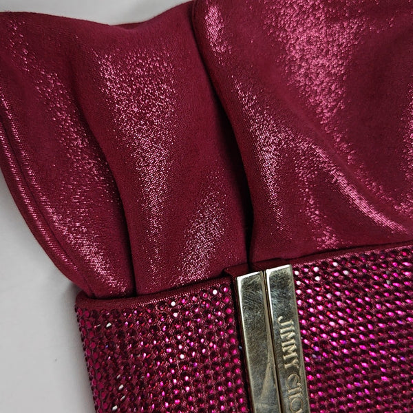 Fabric Crossbody Bag Red