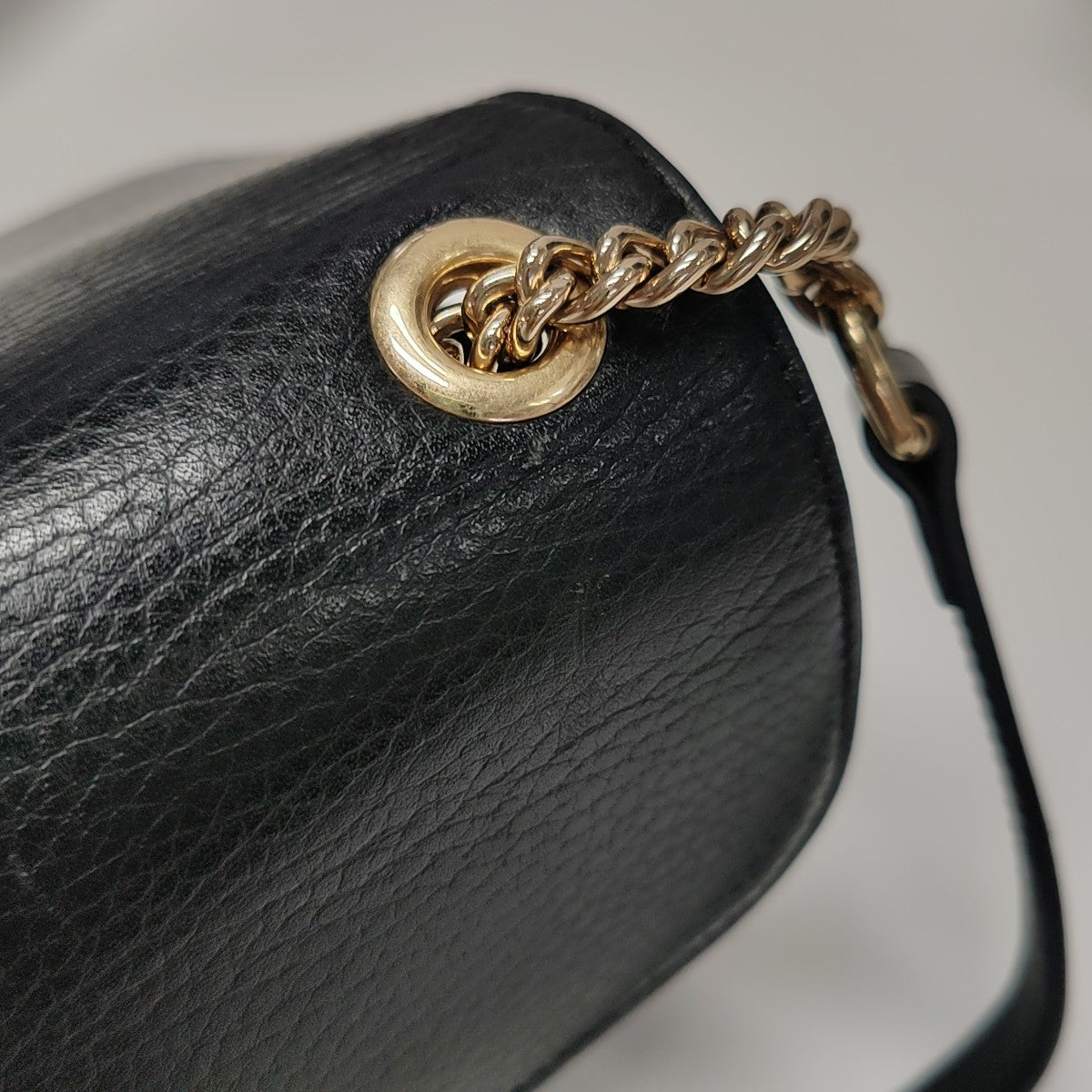 Interlocking G Small Calfskin Black