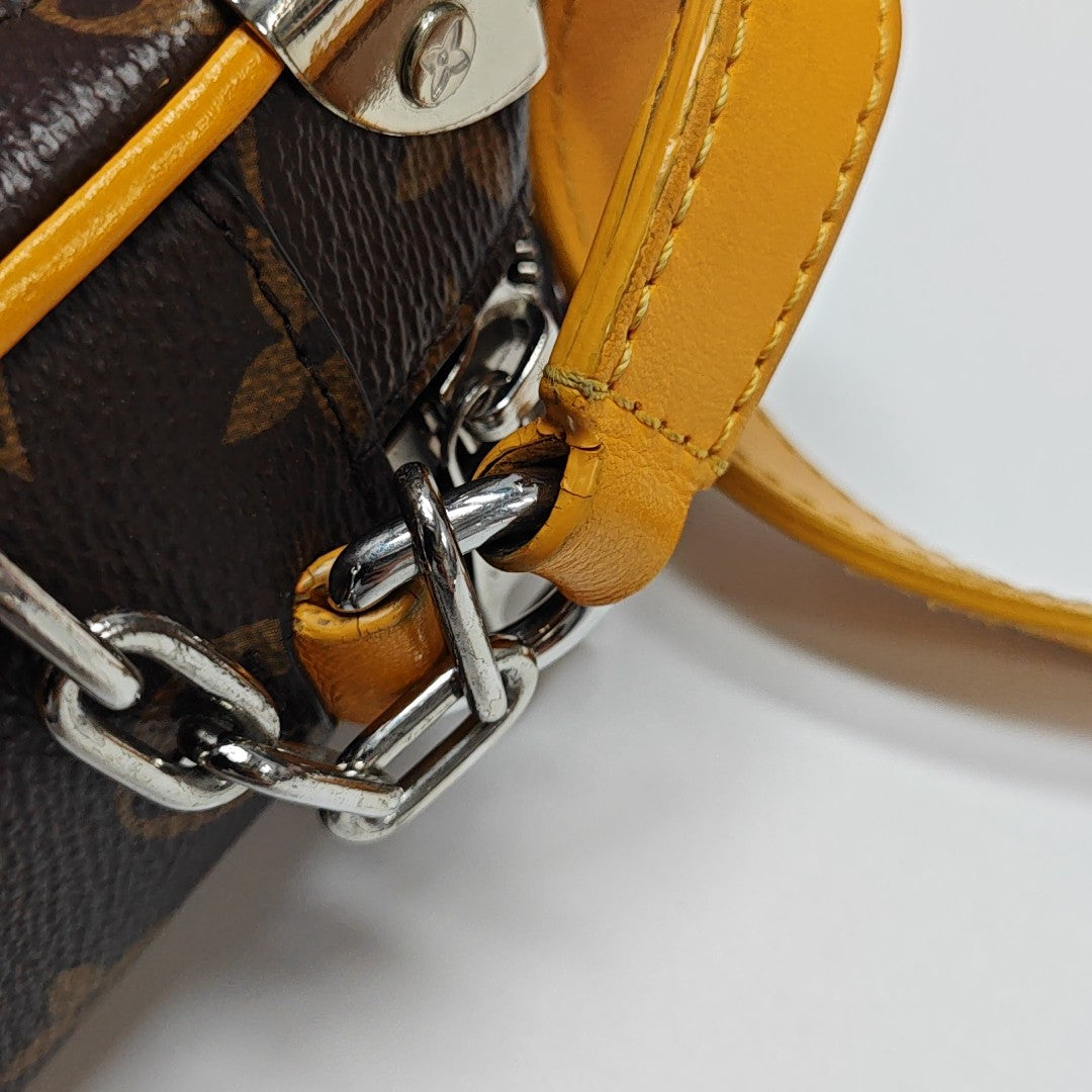 SOFT TRUNK Mini Monogram Coated Canvas Brown