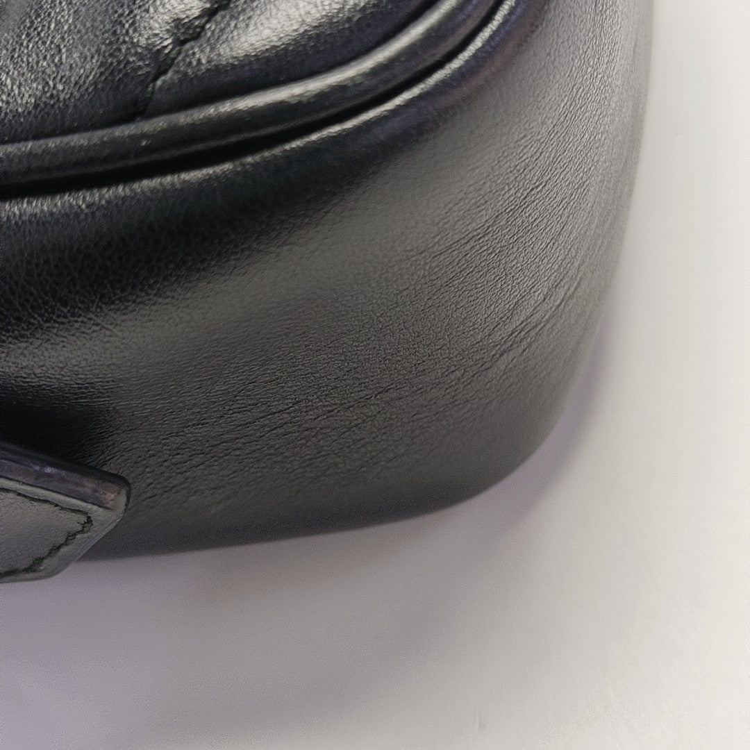 GG Marmont Mini Quilted Calfskin Black