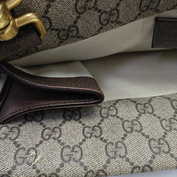 Neo Vintage Large Monogram Coated Canvas Brown