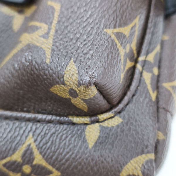 PALM SPRINGS Mini Monogram Coated Canvas Brown