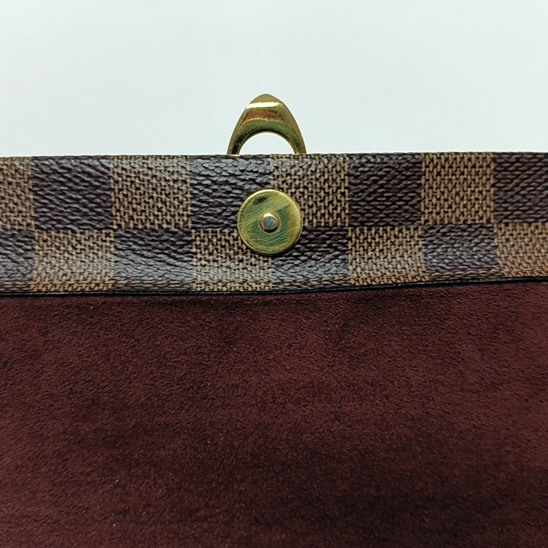 VAVIN Damier Ebene Coated Canvas Brown