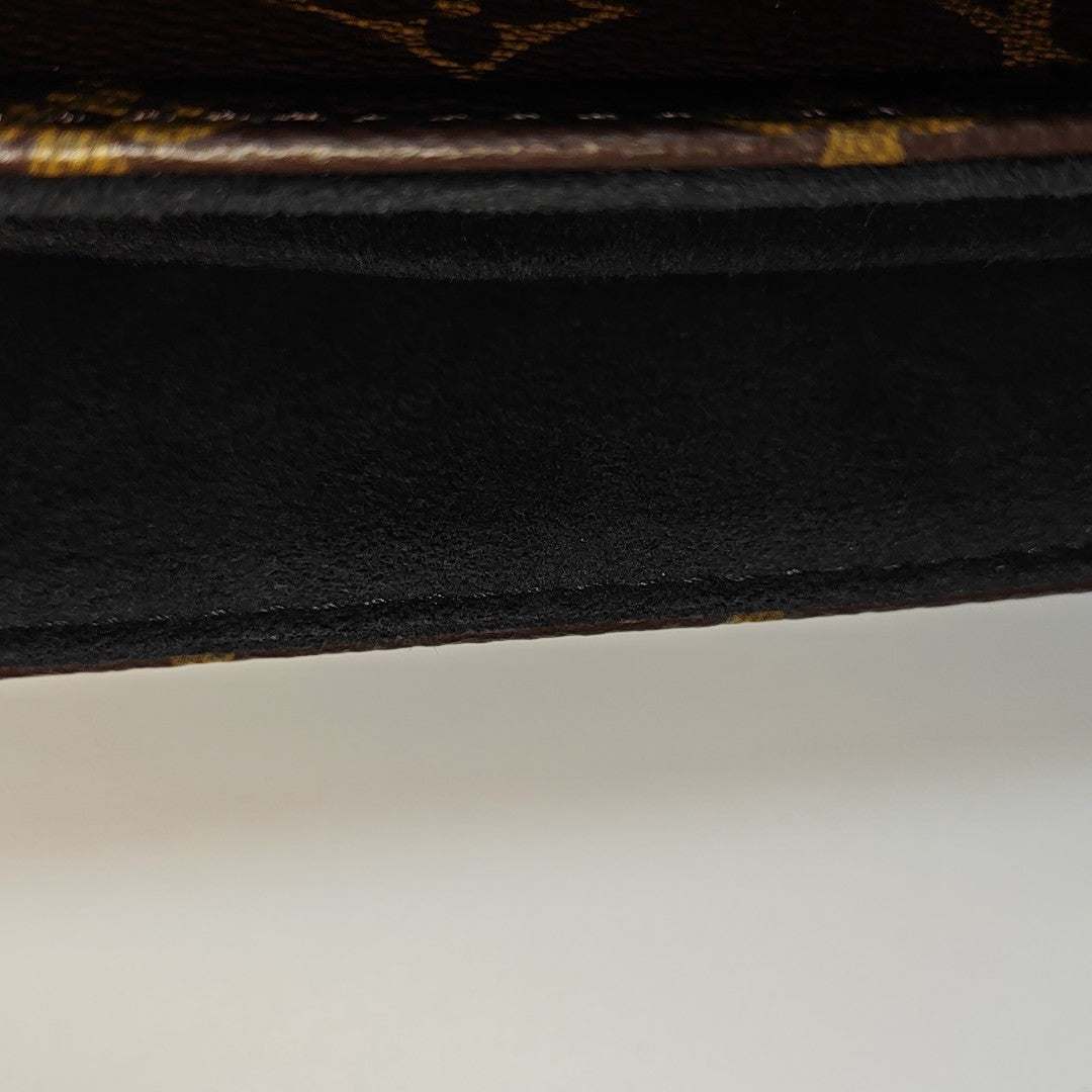 LOCKY BB Monogram Coated Canvas Brown
