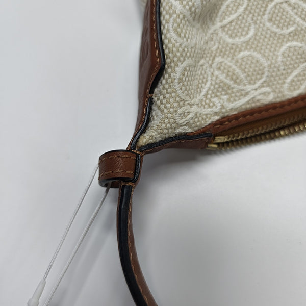 Monogram Canvas Shoulder Bag Beige