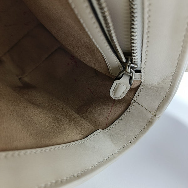 GG Marmont Medium Quilted Calfskin White