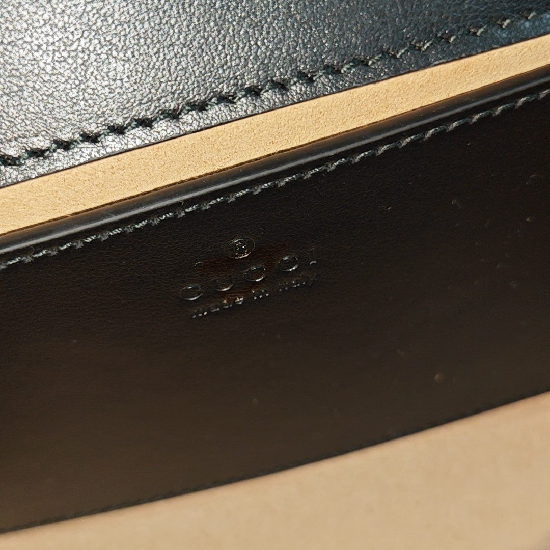 GG Marmont Small Quilted Calfskin Black