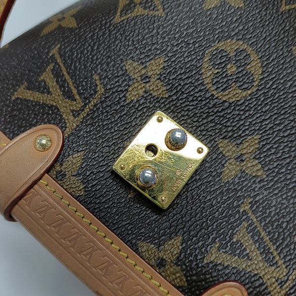SIDE TRUNK MM Monogram Coated Canvas Brown