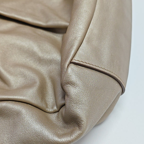 Calfskin Top Handle Bag Beige