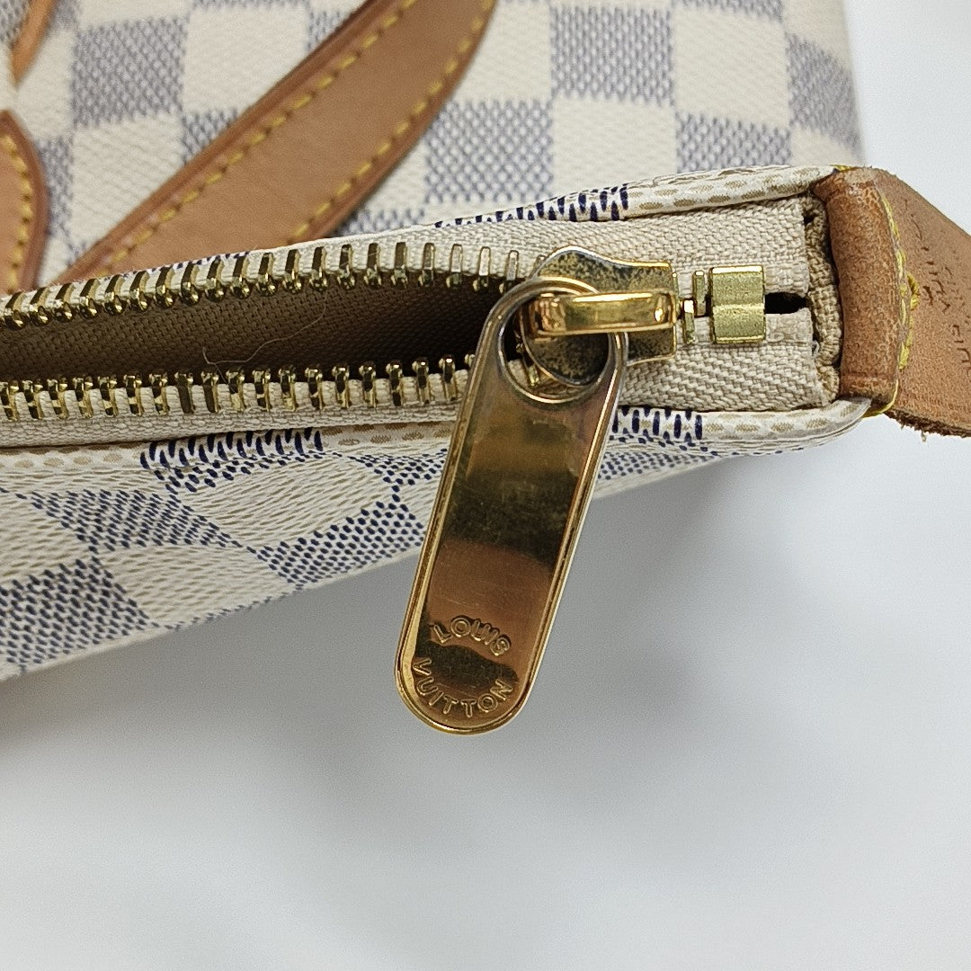 TOTALLY MM Damier Azur Coated Canvas White