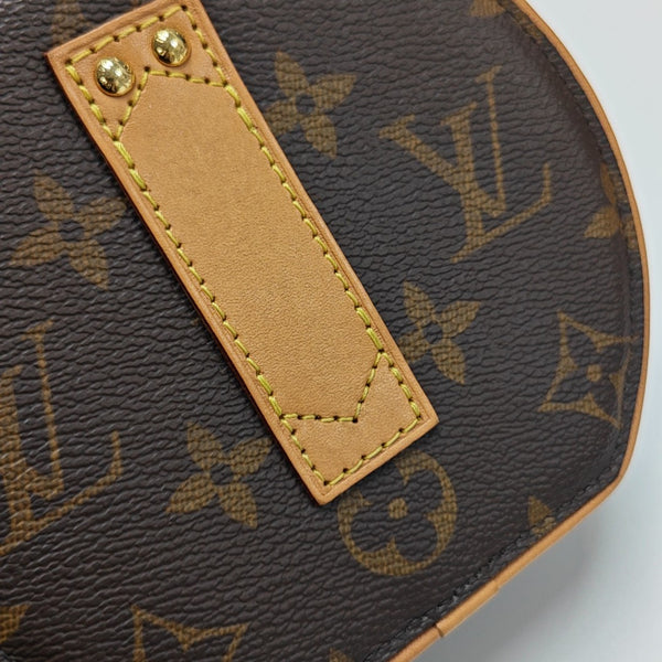 BOITE CHAPEAU Mini Monogram Coated Canvas Brown