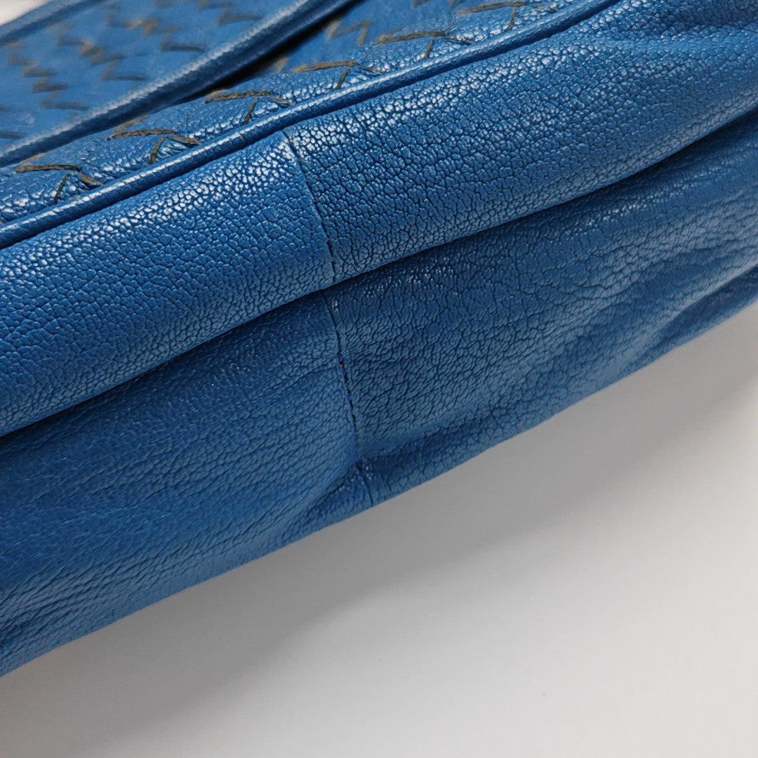 Calfskin Shoulder Bag Blue