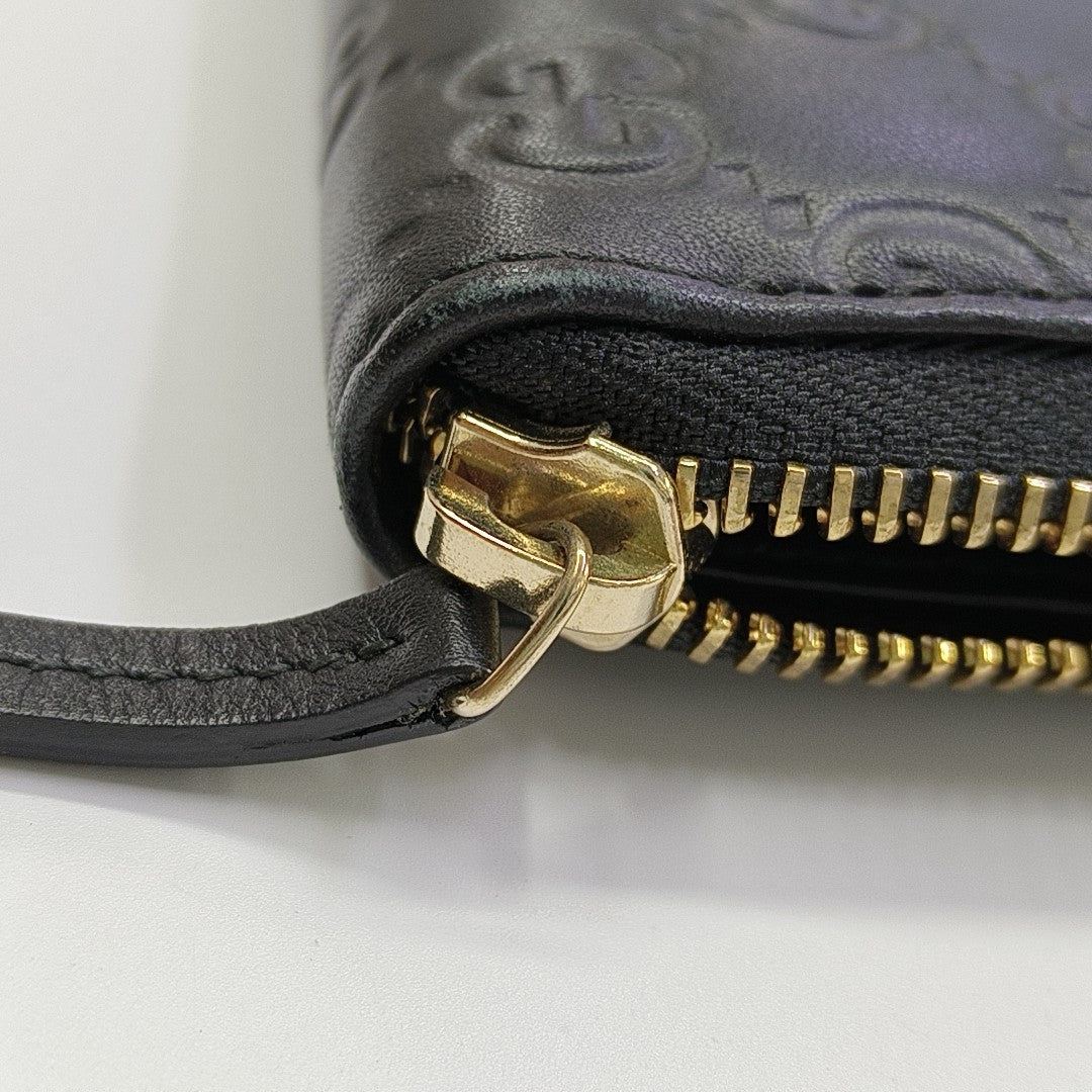 Monogram Calfskin Wallet Black