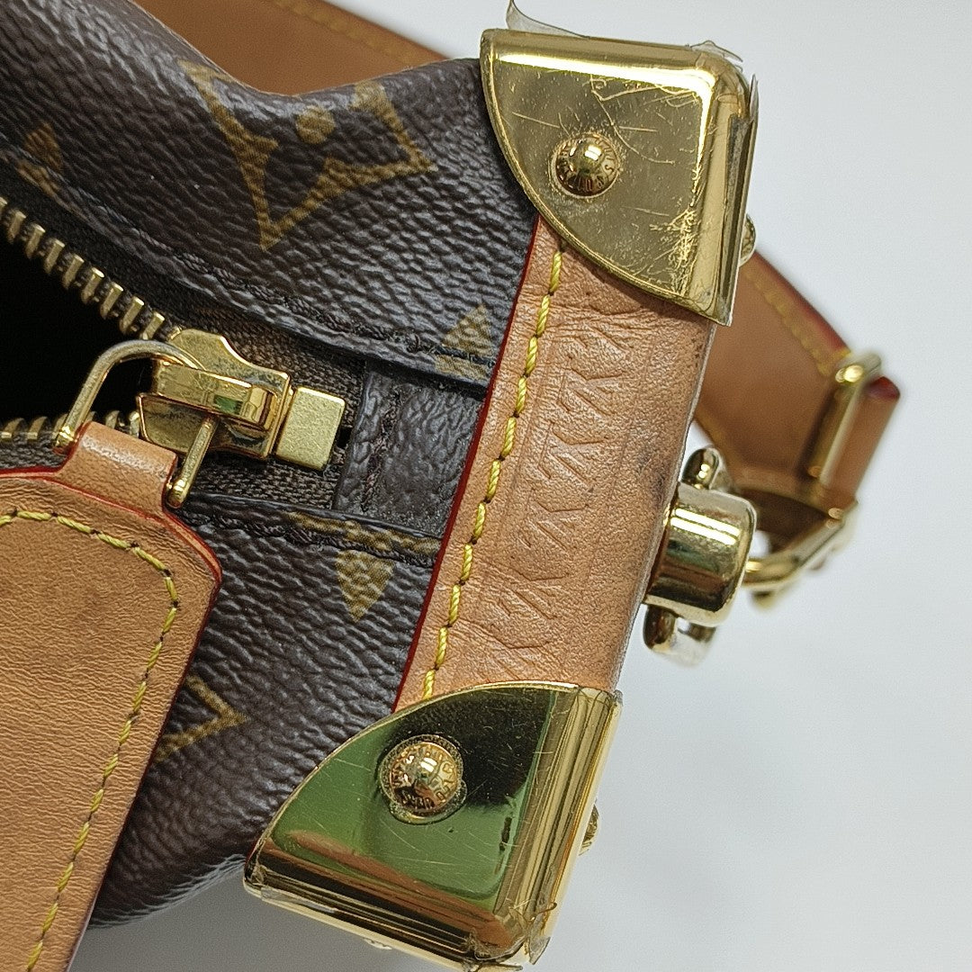 SIDE TRUNK MM Monogram Coated Canvas Brown