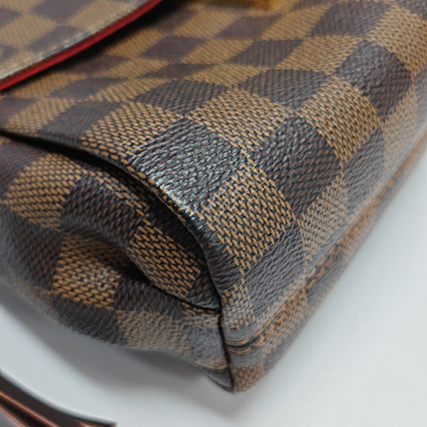 CROISETTE Damier Ebene Coated Canvas Brown