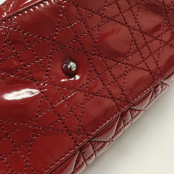 Dior Soft Large Cannage Patent Leather Red
