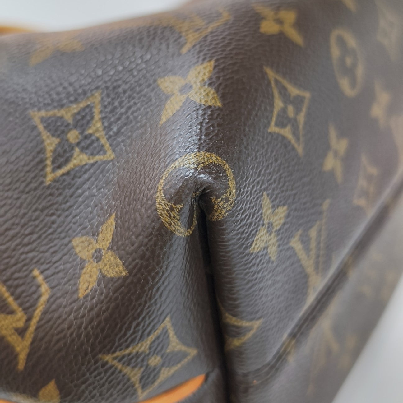 TURENNE Monogram Coated Canvas Brown