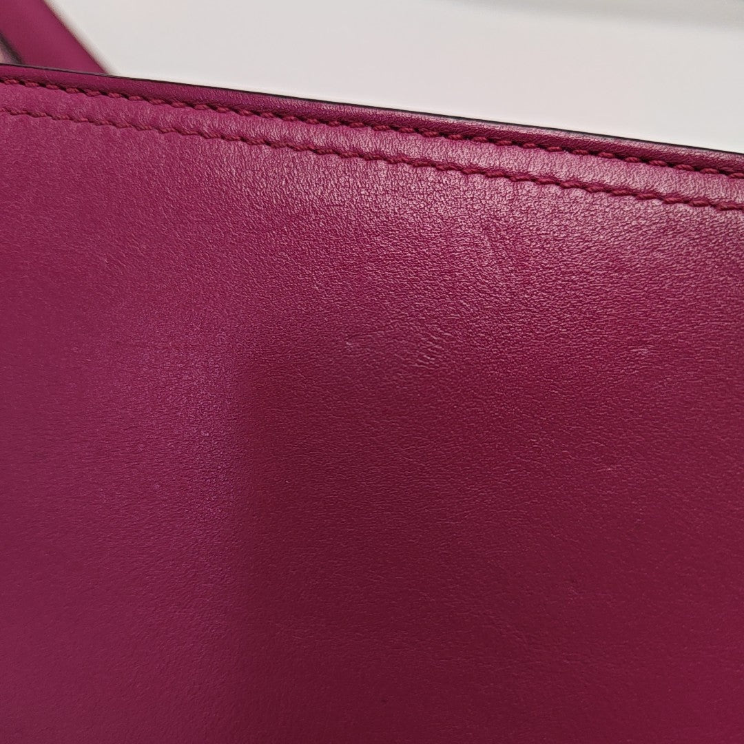 Calfskin Shoulder Bag Purple